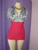 Blusa Cinza com Decote